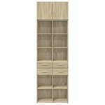 vidaXL Armoire de rangement chêne sonoma 70x42 5x225 cm