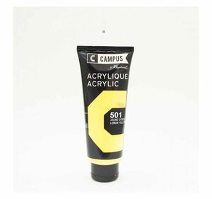 Peinture acrylique 100 ml - Jaune citron n°501