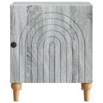 vidaXL Cabinet de chevet 2 Pièces Sonoma gris 43 x 34 5 x 50 cm