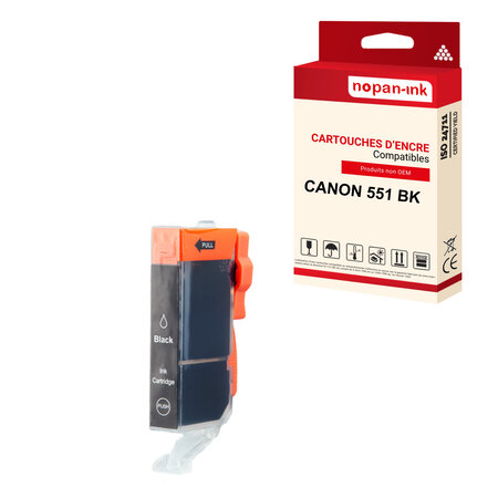 Nopan-ink - x1 cartouche canon cli 551 xl cli 551xl compatible