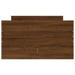 vidaXL Cadre de lit sans matelas chêne marron 75x190 cm