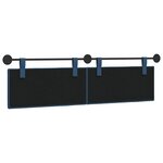 vidaXL Tête de lit suspendue Bleu Tissu