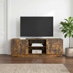vidaXL Meuble TV Chêne fumé 150 x 31 x 47 cm Bois d'ingénierie