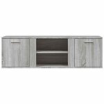 vidaXL Meuble TV sonoma gris 120x34x37 cm bois d'ingénierie