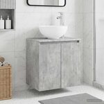 vidaXL Vanité de lavabo mural Gris béton 49 5 x 41 x 64 5 cm