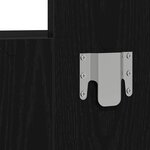 vidaXL Table de Toilette Noir 83 x 40 x 70 cm Bois d'ingénierie