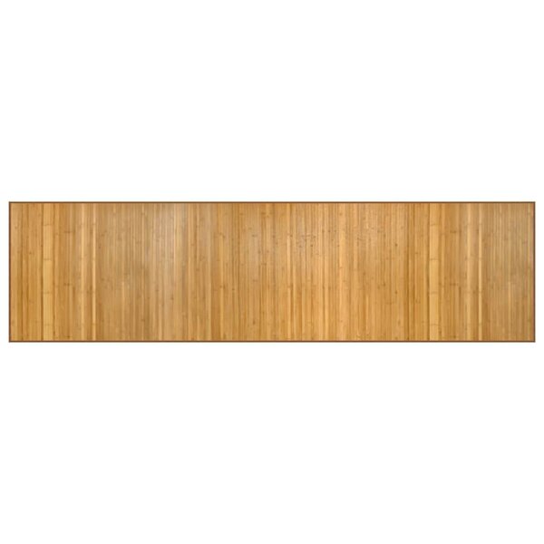 vidaXL Tapis rectangulaire naturel 80x300 cm bambou
