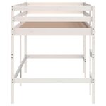 vidaXL Lit mezzanine enfants échelle blanc 80x200 cm bois pin massif
