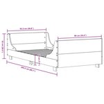 vidaXL Cadre de lit sans matelas cire marron 90x200 cm bois pin massif