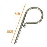 Lot de 10 pitons P Standard en inox 12 cm