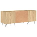 vidaXL Armoire à disques chêne sonoma 121x38x48 cm bois d'ingénierie