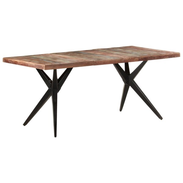 vidaXL Table de salle à manger 180x90x76cm Bois de récupération solide