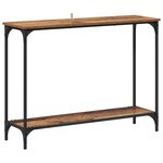 vidaXL Table console Bois ancien 101 x 30.5 x 75 cm Bois d'ingénierie