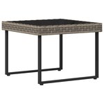 vidaXL Ensemble de canapé de jardin avec coussin 2 Pièces Gris