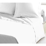 Drap Plat 100  coton 180 x 290 cm blanc