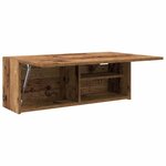vidaXL Armoire murale de bain vieux bois 80x25x30 cm bois d'ingénierie