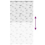 vidaXL Store enrouleur de douche avec cassette largeur du tissu 116 cm