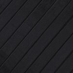 vidaXL Tapis rectangulaire noir 100x300 cm bambou