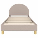 vidaXL Cadre de lit pour enfants avec tête de lit Gris clair