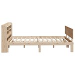 vidaXL Cadre de lit avec tête de lit 150x200 cm bois de pin massif
