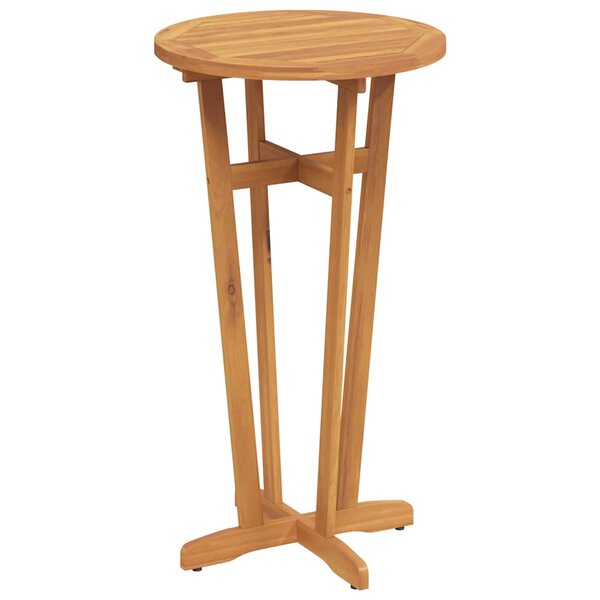vidaXL Table de bar de jardin Ø60x105 cm Bois d'acacia solide