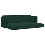 vidaXL Canapé-lit au sol Vert foncé 213 x 70 x 77 cm Velours
