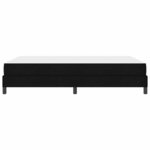 vidaXL Lit à ressorts avec matelas Noir 160 x 200 cm tissu