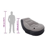 Intex Fauteuil gonflable avec pouf Ultra Lounge Relax 68564NP