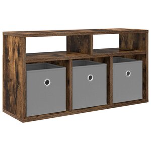 vidaXL Basboard avec tiroir Chêne fumé 72 x 22 5 x 38 cm
