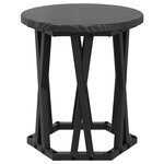 Tables d'appoint empilables vidaXL 3 Pièces Bois d'ingénierie Chêne Noir