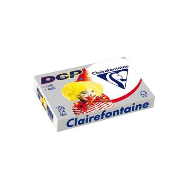 Ramette 125 Feuilles Papier 250g A4 210x297 mm Certifié FSC Blanc CLAIREFONTAINE