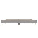vidaXL Cadre de lit sans matelas sonoma gris 135x190 cm