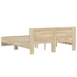 vidaXL Cadre de lit sans matelas chêne sonoma 150x200 cm