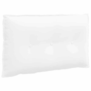 vidaXL Coussin de Dos Blanc 80 x 19 x 50 cm tissu