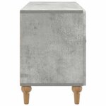 vidaXL Meuble TV 99 x 34 5 x 50 cm Gris béton Bois d'ingénierie
