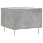 vidaXL Table basse gris béton 50x50x40 cm bois d'ingénierie