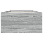 vidaXL Cadre de lit sonoma gris 90x200 cm bois d'ingénierie