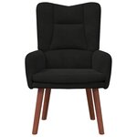 vidaXL Fauteuil relaxant Noir 63 x 67 x 94 cm Velours