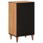 vidaXL Buffet avec porte Naturel 40 x 33 x 75 cm Bois de mangue massif