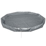 Bestway Couverture de piscine 1 Ø3 05 m Rond Polyester Gris for