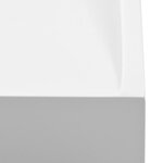 vidaXL Lavabo 120x46x11 cm Fonte minérale/marbre Blanc