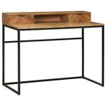 vidaXL Bureau avec tiroir Marron 110 x 50 x 87 cm Bois d'acacia massif