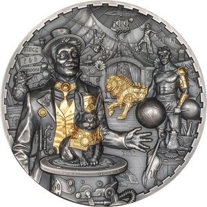 Pièce de monnaie en Argent 100 Dollars g 1000 (1 Kg) Millésime 2026 Steampunk CARNIVAL (PRÉCOMMANDE)