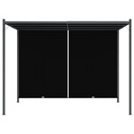 vidaXL Pergola de jardin avec toit rétractable 3x3 m Anthracite