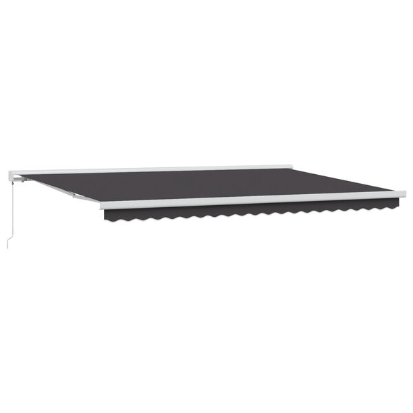 vidaXL Store rétractable manuel Anthracite 500x300 cm