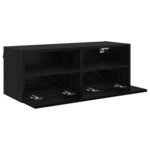vidaXL Meubles TV muraux 2 Pièces Chêne noir 80 x 30 x 30 cm