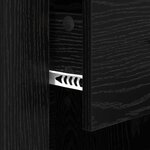 vidaXL Cabinet de chevet Chêne noir 50 x 36 x 60 cm Bois d'ingénierie