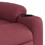 vidaXL Fauteuil inclinable Rouge bordeaux Tissu