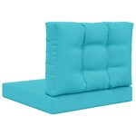 vidaXL Coussin de canapé d'extérieur Polyester Turquoise 60 x 60 cm