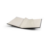 Classeur à bandes pour timbres 16 pages blanches. Couleur - Noir